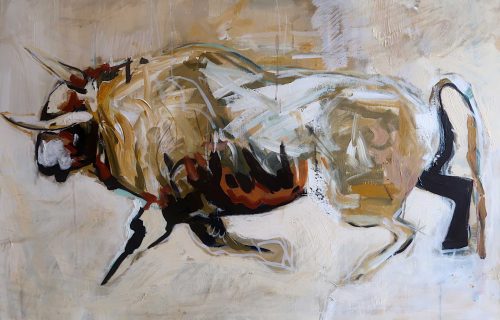 Stefanie Hudspeth - Arena I, akril i kombinirana tehnika na platnu, 2022., DLightful galerija / Arena I, acrylic and mixed media on canvas, 2022, DLightful Gallery