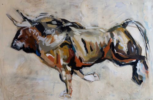 Stefanie Hudspeth - Arena II, akril i kombinirana tehnika na platnu, 2022., DLightful galerija / Arena II, acrylic and mixed media on canvas, 2022, DLightful Gallery