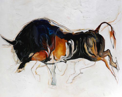 Stefanie Hudspeth - Uptight, akril na platnu, 2024., DLightful galerija / Uptight, acrylic on canvas, 2024, DLightful Gallery