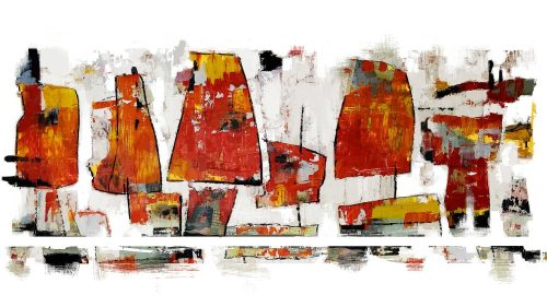 Irena Vasilj - Veseli brodovi, print na papiru ili platnu, 2025., DLightful galerija / Happy Boats, print on paper or canvas, 2025, DLightful Gallery